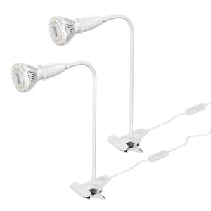 Homevenus 2-Heads Full Spectrum Clamp LED Grow Lights For Indoor