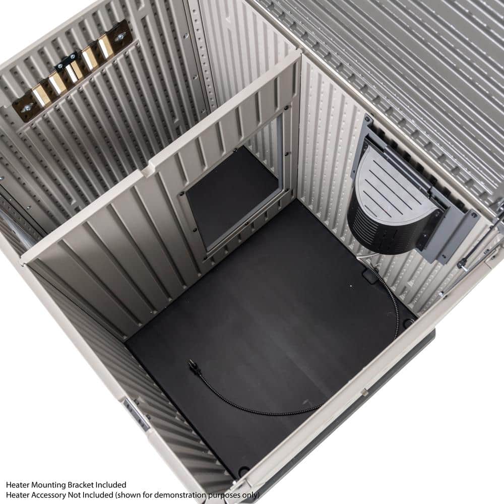 Lifetime Deluxe Beige and Gray HDPE Large Dog House