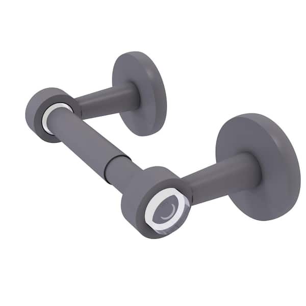 Clearview Collection Wall Mounted Toilet Paper Holder in Matte Gray