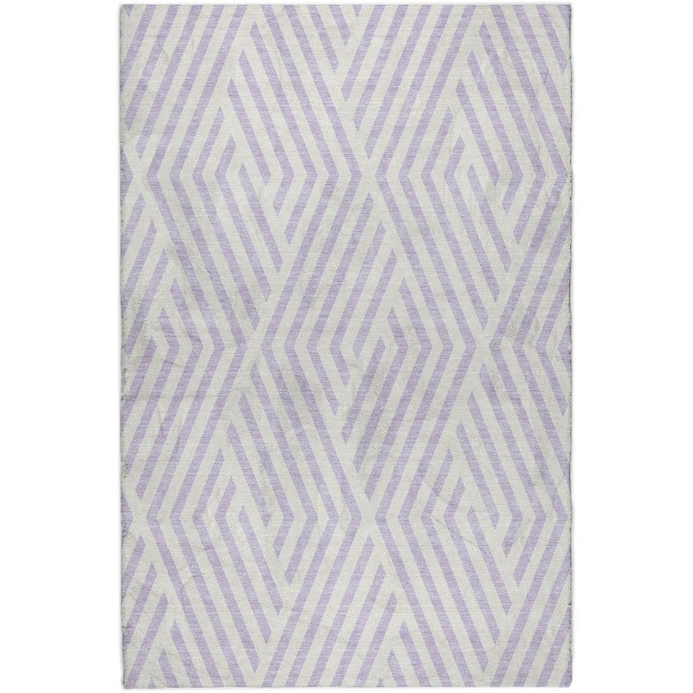 Dream Shag Premium Machine Washable Abstract ADS550 Lavender 10 ft. x 14 ft. Area Rug price history on PriceWatchPro