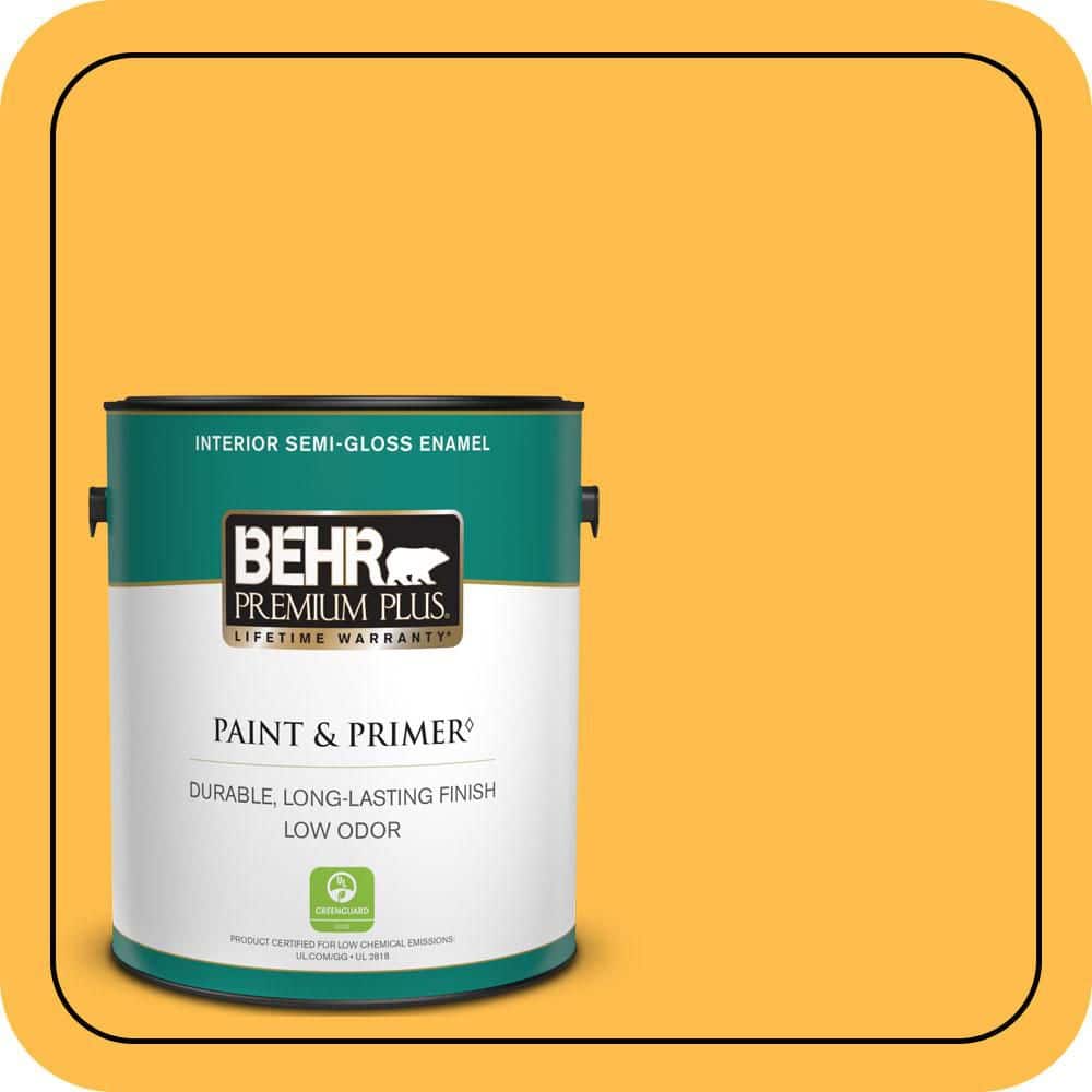 1 gal. #310B-6 Twenty Carat Semi-Gloss Enamel Low Odor Interior Paint & Primer price history on PriceWatchPro