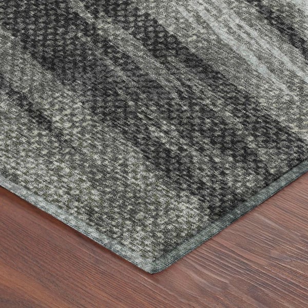Mayfield Premium Machine Washable Abstract AMF2272 Brown 2 ft. x 3 ft. Accent Rug