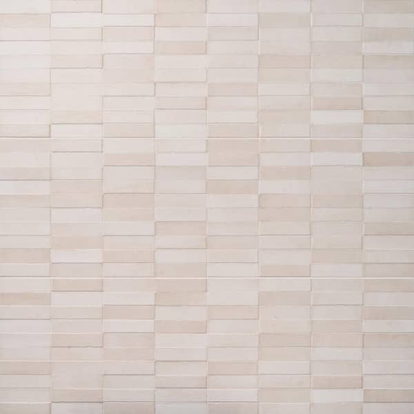 Mira Sand Beige 15.74 in. x 47.24 in. Textured Matte Ceramic Wall Tile (15.49 Sq. Ft. / Case)