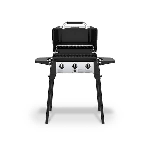 King Porta-Chef 320 Portable Propane Grill in Stainless Steel and Black 952654 The Home Depot