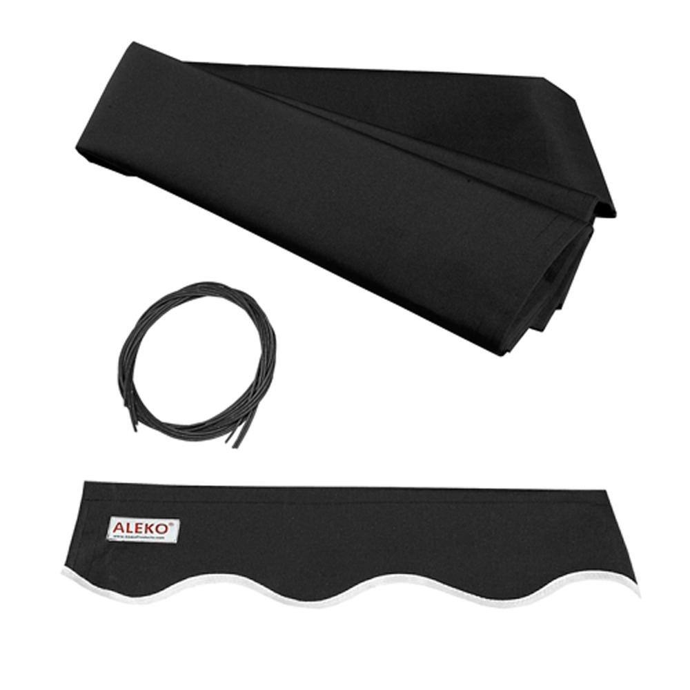 ALEKO Black Motorized Retractable Patio Awning, 12' x 10'
