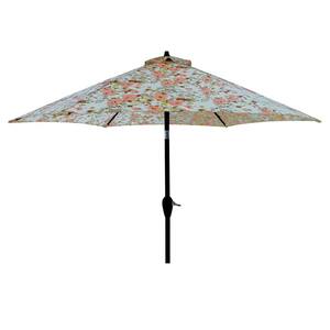 9 ft. Aluminum Market Patio Umbrella in Abigail Russet