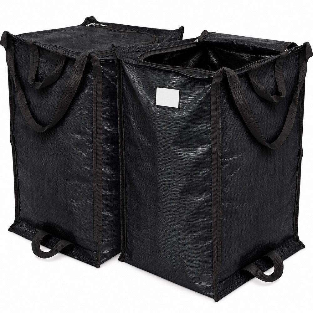 DURASACK 48 Gal. Heavy Duty Moving & Storage Bag, Zipper Top, Self-Standing, 1,000 lb Capacity, Black, 2-Pack