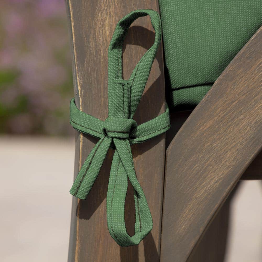 Moss Green Outdoor Polyester Seat Cushion 19 x 19