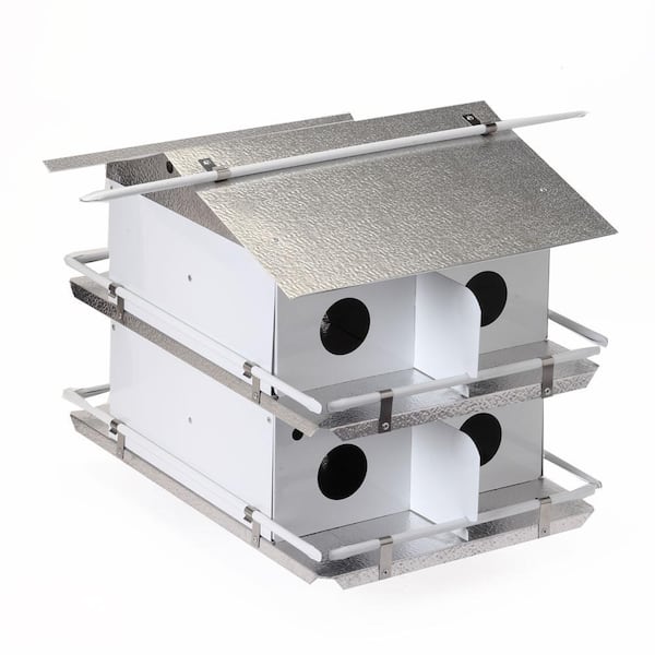 BIRDS choice Purple Martin House Coates Round Entrance Holes 2 Floor 8 Room Assembled