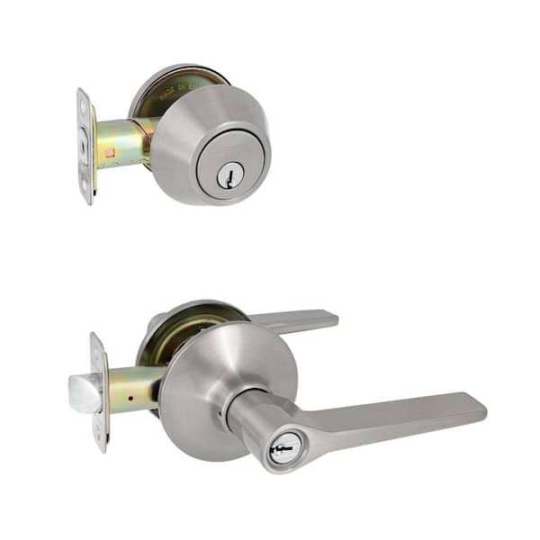 Defiant Freedom Satin Nickel Single Cylinder Combo Pack 32MEX2D1B - The Home  Depot