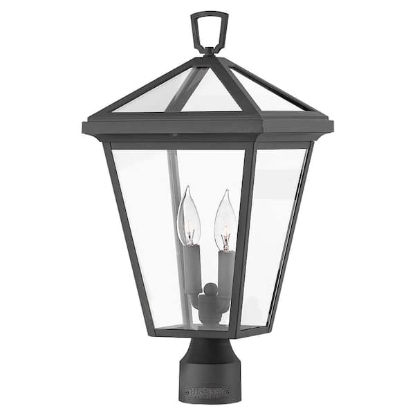 HINKLEY - Alford Place 2-Light Museum Black LED Outdoor Post or Pier Mount