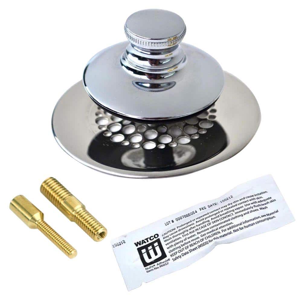 Universal NuFit Push Pull Bathtub Stopper with Grid Strainer and Silicone, Two Pins in Chrome Plated price history on PriceWatchPro