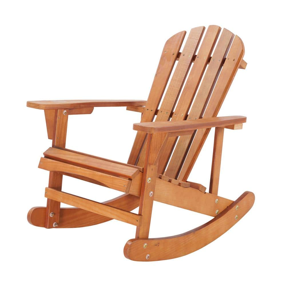 Red shed stained log rocker new arrivals