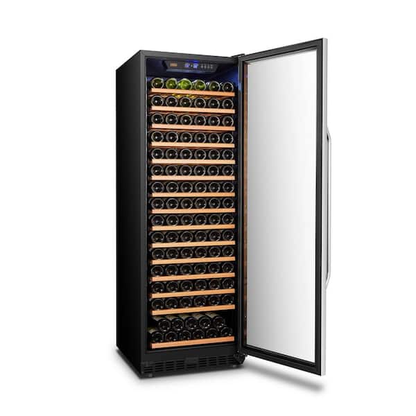 LANBO - 23 in. 171-Bottle Stainless Steel Single Zone Wine Refrigerator