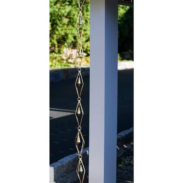 Have a question about Good Directions 100% Pure Copper Chain Link Rain Chain,  8-1/2 ft. Long, Large Links, Replaces Gutter Downspout? - Pg 2 - The Home  Depot