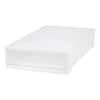 IRIS White Stackable Plastic Storage Underbed Drawer 5.88-in H x 17.38-in W  x 29.13-in D