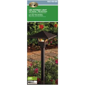 25-Watt Equivalent Oil Rubbed Bronze Integrated LED Outdoor Landscape Path Light (8-Pack)