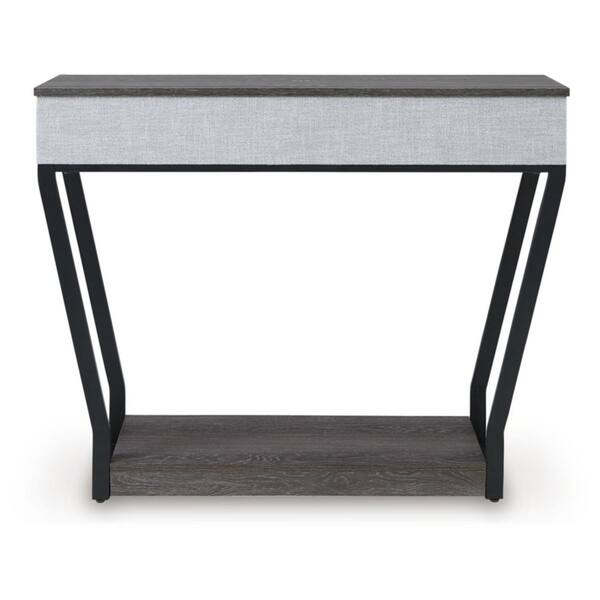 Sethlen Console Table - Gray/Black Sethlen Console Table - Gray/Black