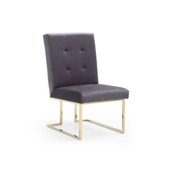 Legend Modern Grey Fabric Dining Chair Set of 2