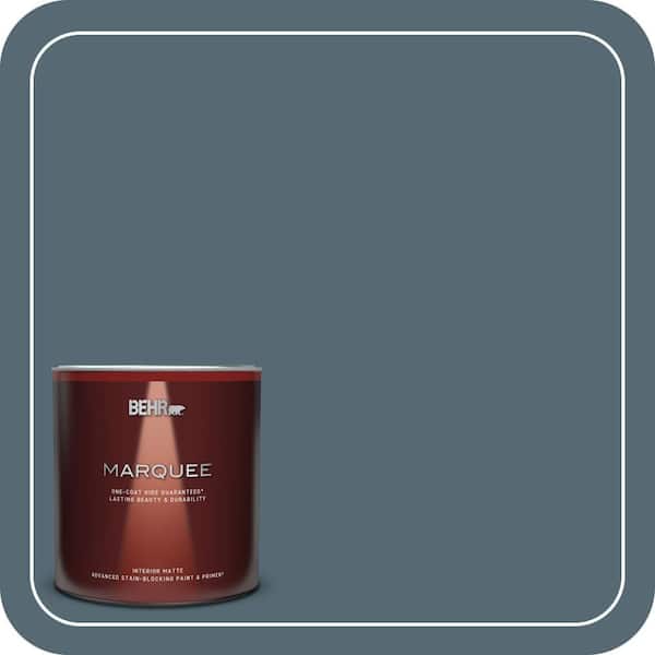 BEHR MARQUEE 1 qt. #540F-6 Distance Matte Interior Paint & Primer