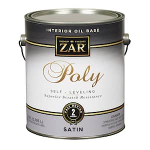 1 gal. Clear Satin Oil-Based Interior Polyurethane - Self Leveling