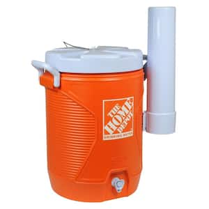 5 Gal. Orange Water Cooler with Cup Dispenser