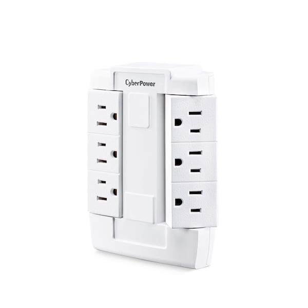 CyberPower 6-Outlet Swivel Wall Tap GT600P - The Home Depot