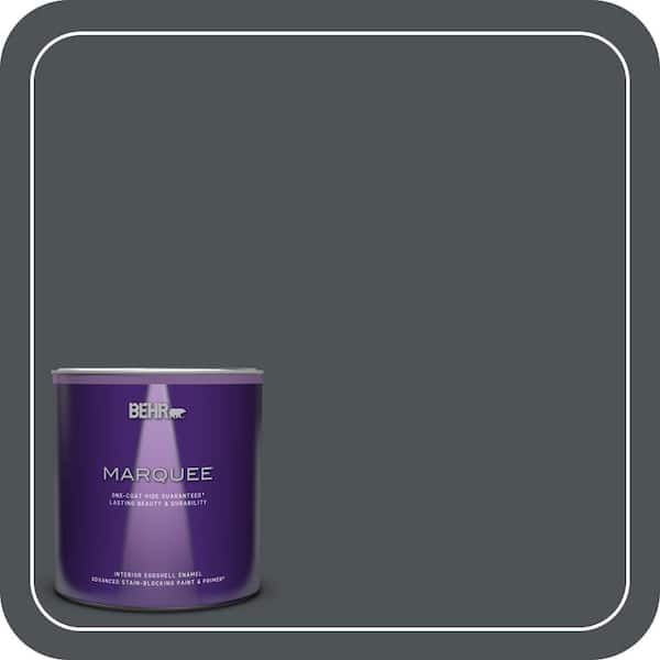 BEHR MARQUEE 1 qt. Home Decorators Collection #HDC-WR15-4 Lump of Coal Eggshell Enamel Interior Paint & Primer