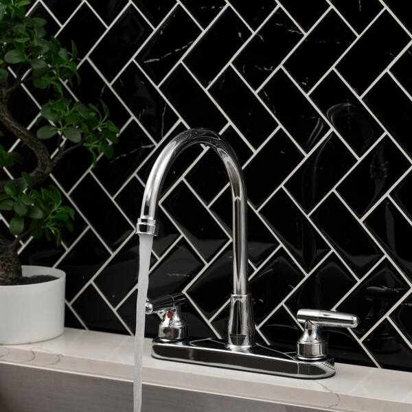 MSI 8 in. Centerset 2-Handle Standard Kitchen Faucet with Side