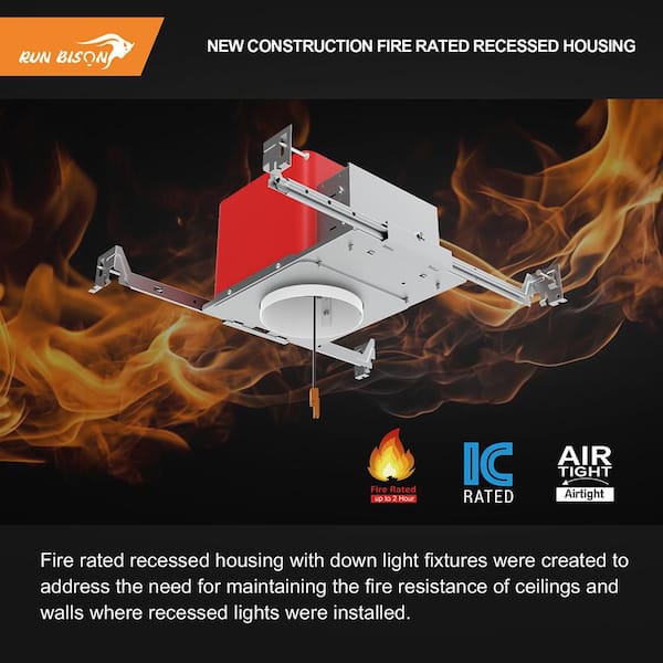 6 Inch Recessed Can Light Mw 6-Inch New Construction Recessed Housing ...