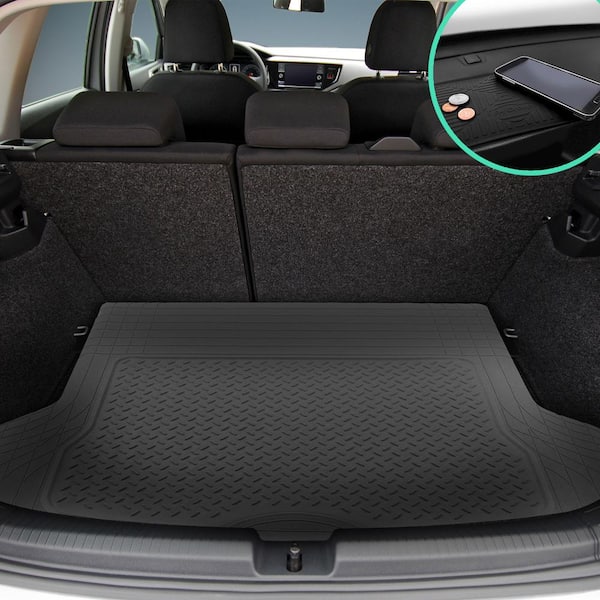 FH Group Trimmable Gray Heavy Duty 1 Piece Non Slip 56 in. x 43 in. Vinyl Car Cargo Mat Liner