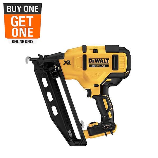 20V MAX XR Lithium-Ion Electric Cordless 16-Gauge Angled Finishing Nailer (Tool Only)