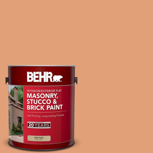 BEHR 1 gal. #M220-5 Roasted Seeds Flat Interior/Exterior Masonry, Stucco and Brick Paint