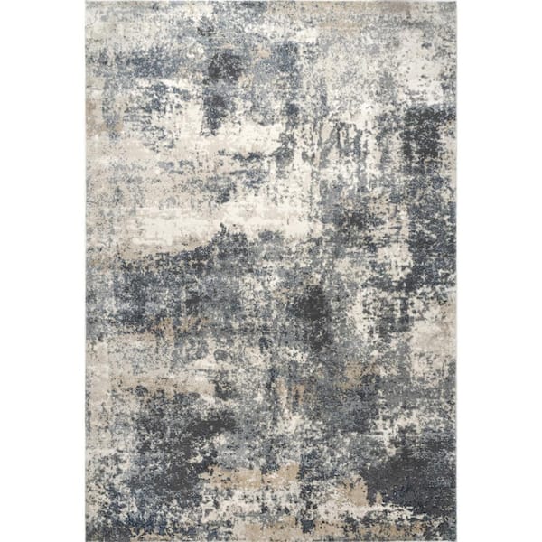 nuLOOM Annora Blue 5 ft. x 8 ft. Abstract Indoor Area Rug