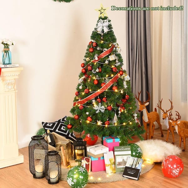 6 ft. Artificial PVC Christmas Tree with Stand Green