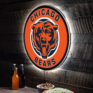 Chicago Bears Round 23 in. Plug-in LED Lighted Sign