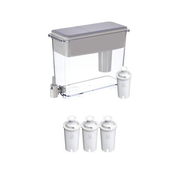 UltraMax 27-Cup Filtered Water Dispenser with 1-Standard Filter and Replacement Filters, 3-Pack