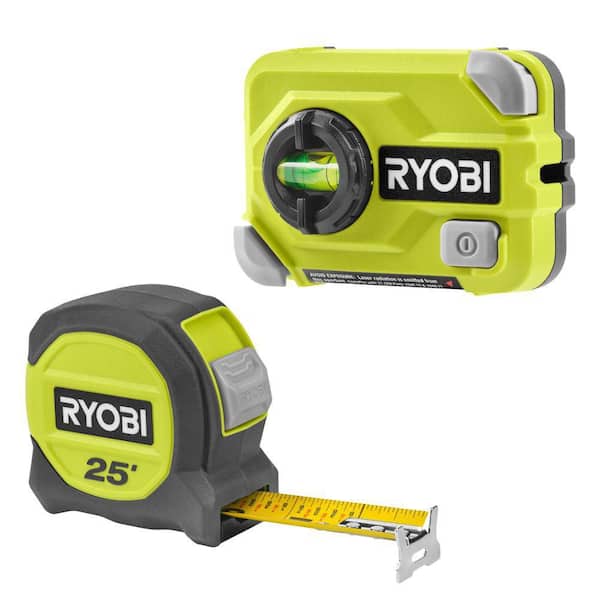 25 ft. Compact Tape Measure with 15 ft. Compact Laser Level