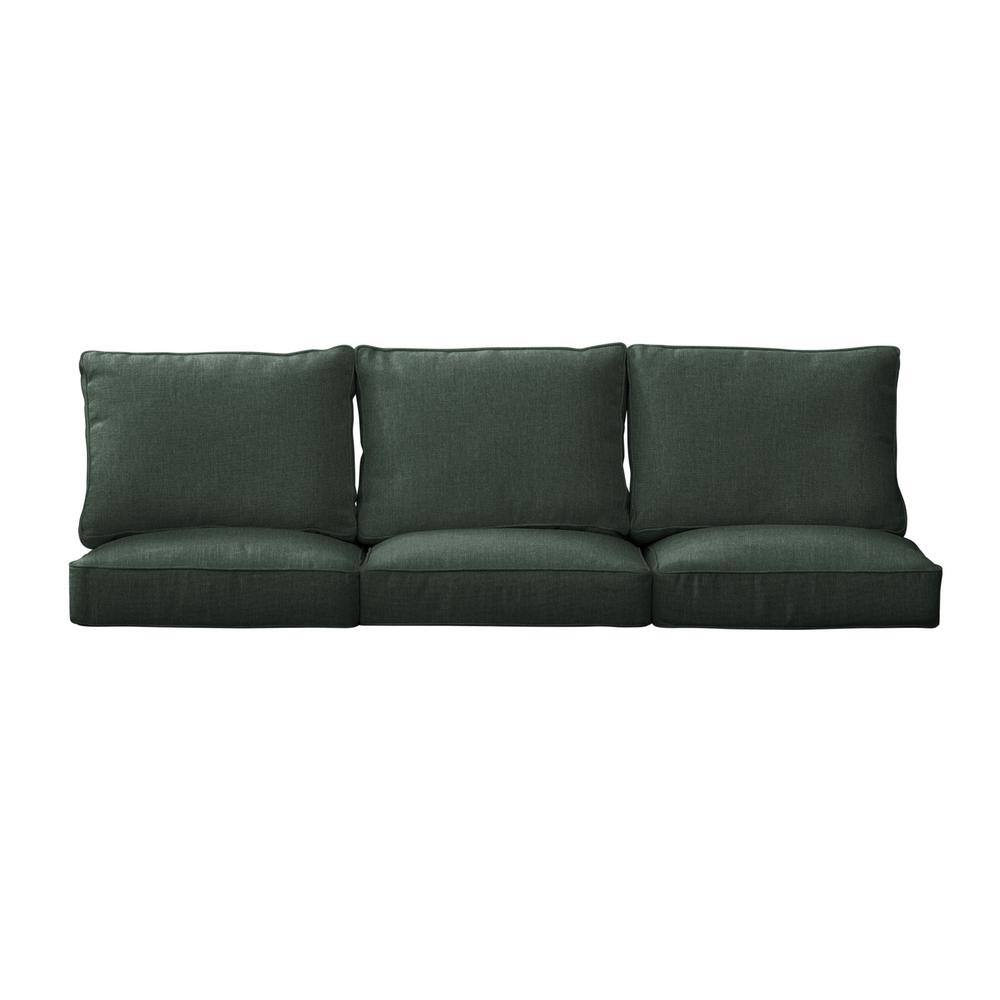 22.5 in. x 22.5 in. Deep Seating Indoor/Outdoor Couch Cushion Set in Sunbrella Cast Ivy price history on PriceWatchPro
