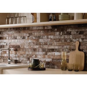 Take Home Tile Sample-Brickstone Rustique Red Brick 4 in. x 4 in. Matte Porcelain Floor and Wall Tile