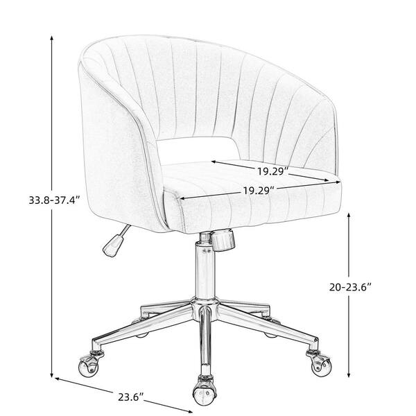 VERYKE Office Chair, Office Chair Gold, Executive Office Chair