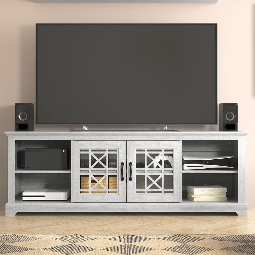 Isadora 68.2 in. Dusty Gray Oak TV Stand Fits TV's up to 75 in. price history on PriceWatchPro