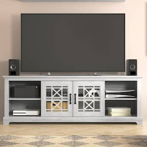 Isadora 68.2 in. Dusty Gray Oak TV Stand Fits TV's up to 75 in.