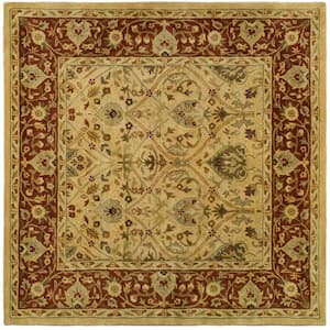 Persian Legend Ivory/Rust 6 ft. x 6 ft. Square Border Area Rug