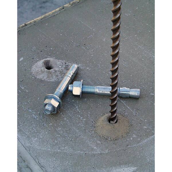5/8" x 4-1/2" Concrete Wedge Anchor Zinc Simpson Strong-Tie WA62412 10 