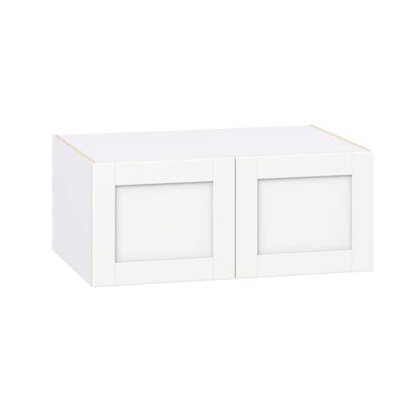 Milton 36 in. W x 24 in. D x 15 in. H Assembled Shaker Wall Bridge Kitchen Cabinet in Bright White