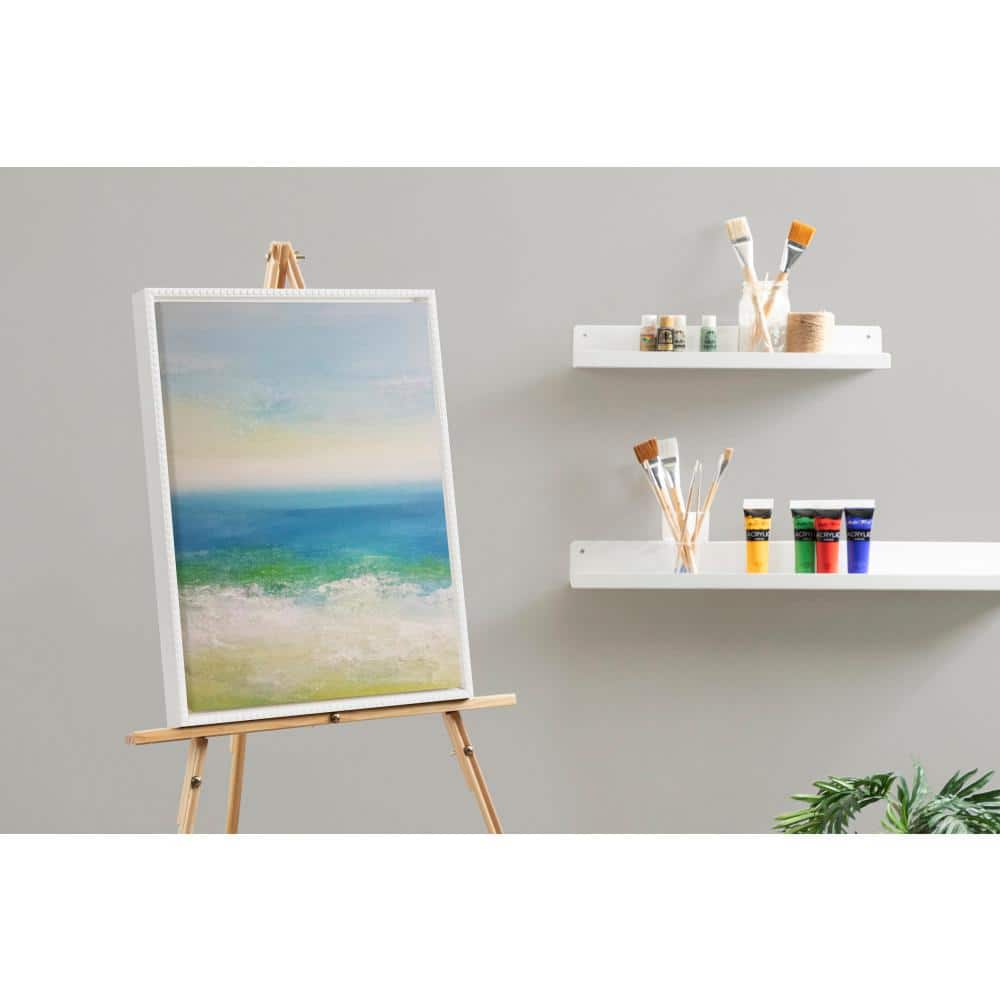 White Beaded Framed Canvas for Kids' Art Projects, 18" x 24"
