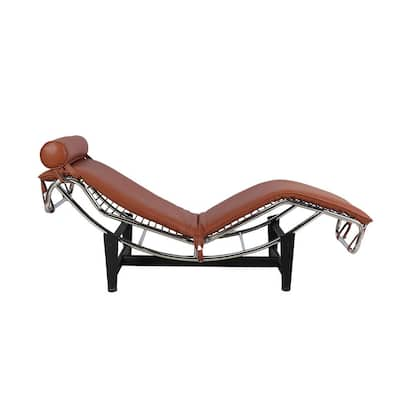 plaid chaise lounge