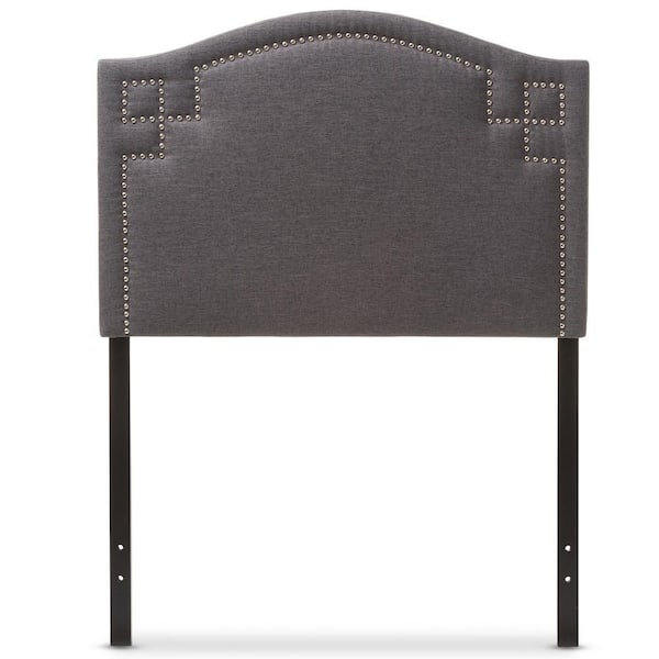 Baxton Studio Aubrey Gray Twin Headboard 28862 6982 HD The Home