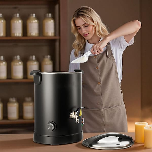 Wax Melter, 8.5 Qt.s, Fast and Even Heating with Easy Pour Spout&Temperature Control, Wax Melting Pot for Making Candles